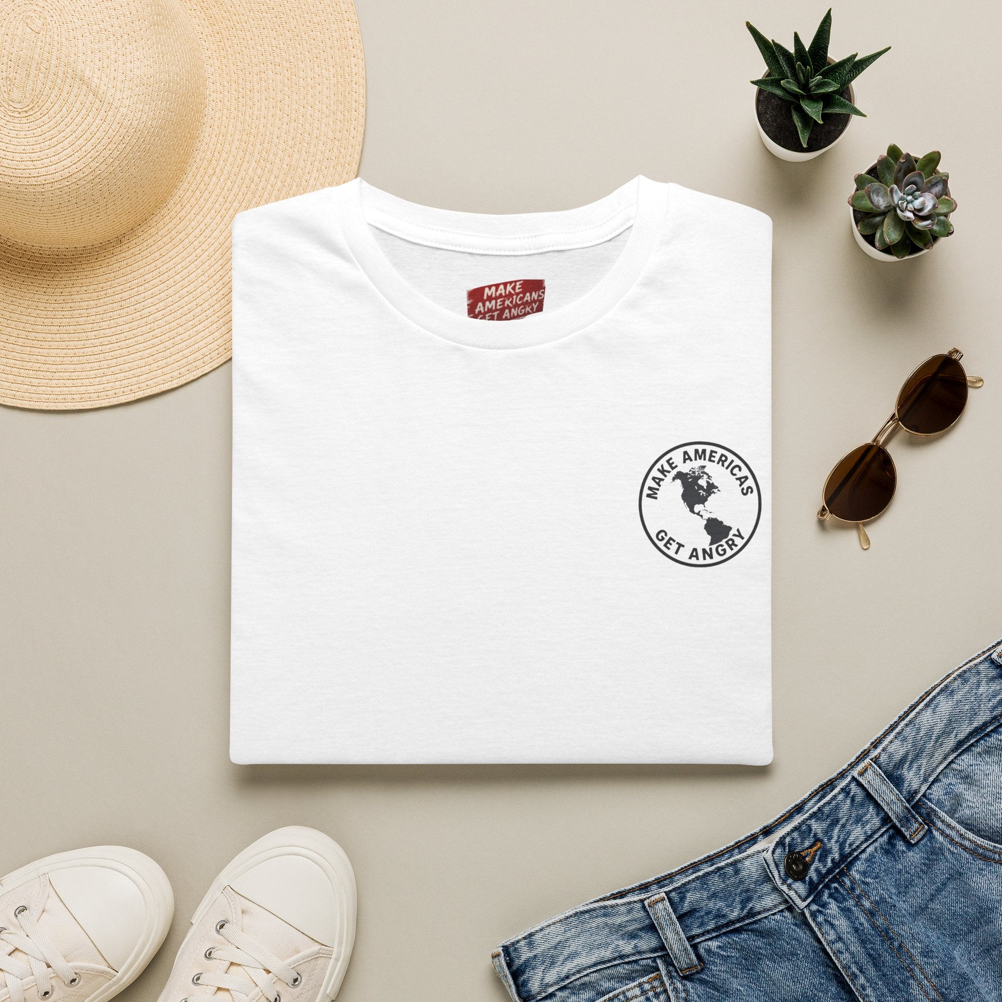Make America Great Again T-Shirt — Small Chest Logo Patriotic Tee