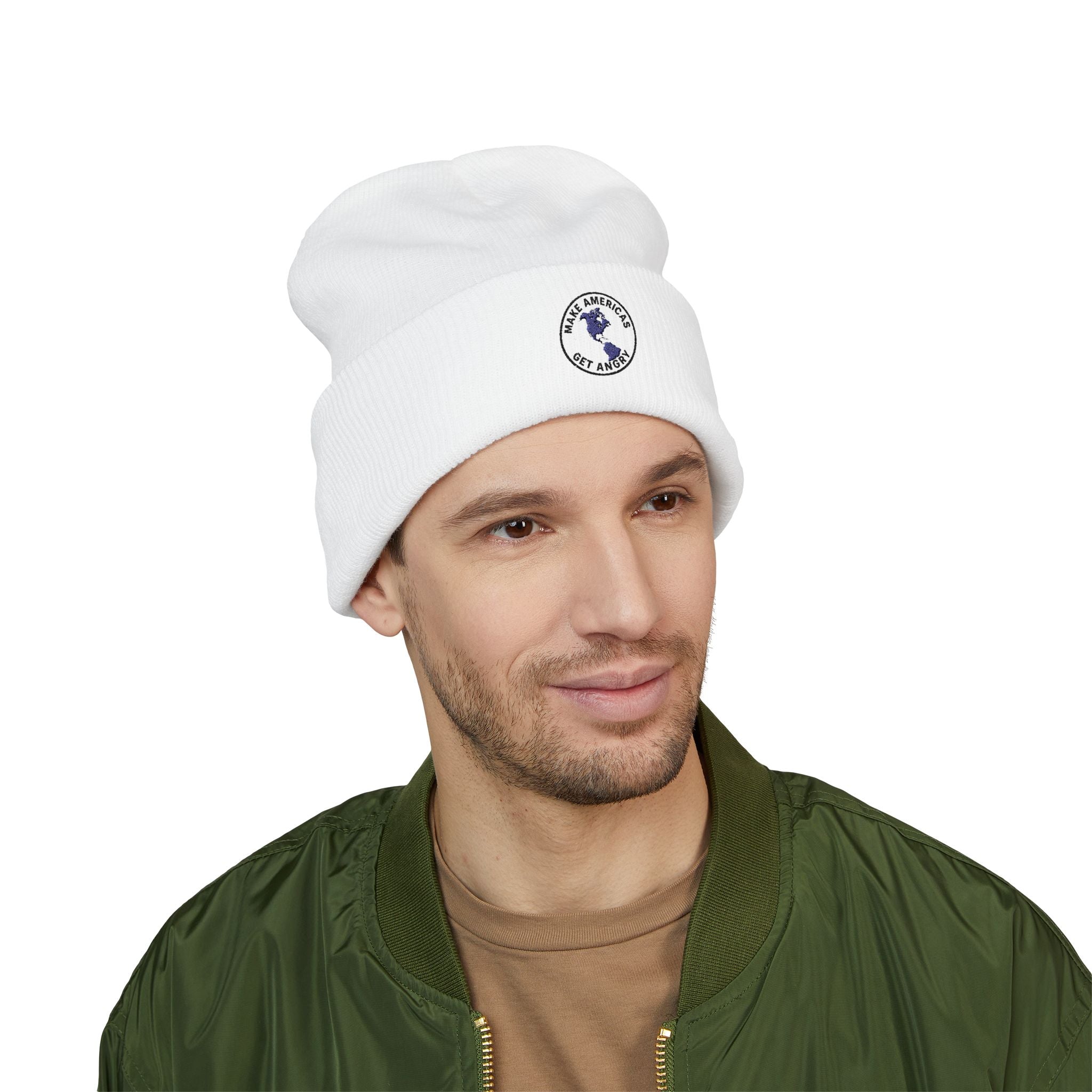 Classic Embroidered Cuffed Beanie - Stylish Winter Accessory for Outdoors, Perfect Gift for Him/Her, Personalized Beanie, Cozy Fashion